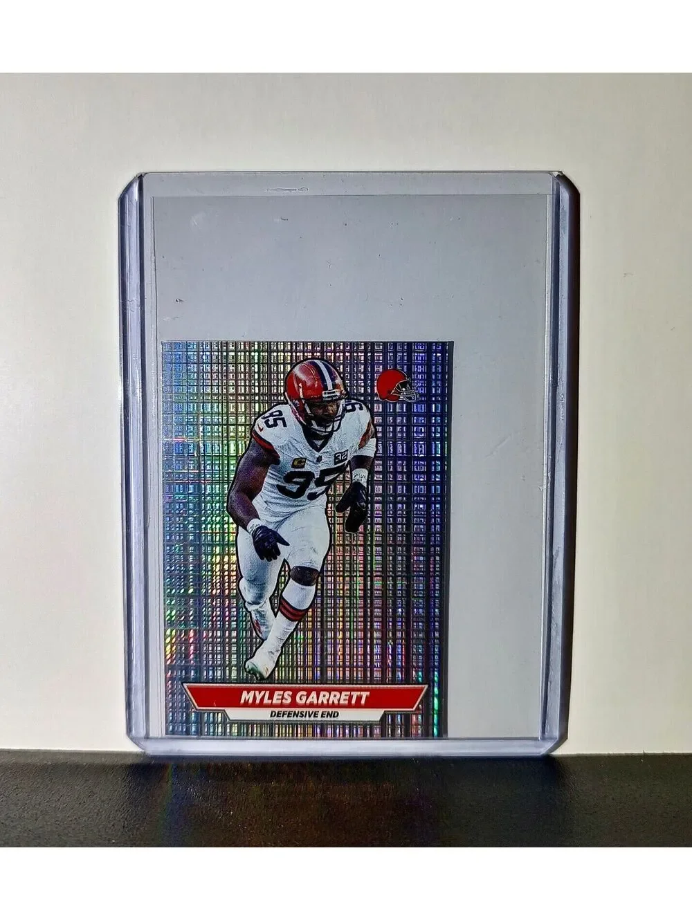 Myles Garrett 2024 Panini NFL Sticker #148 Foil Cleveland Browns